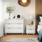 Manhattan Comfort Granville White 3-Drawer Dresser and 2-Drawer Nightstand, Set of 2 GRAN041 - alternate 1